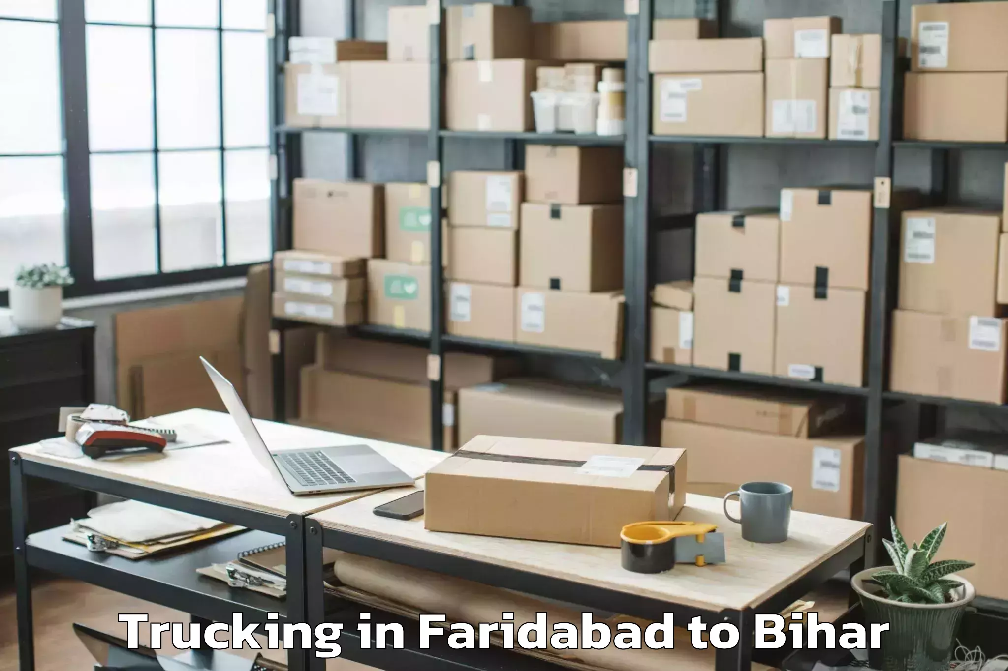 Book Faridabad to Sahuriya Trucking